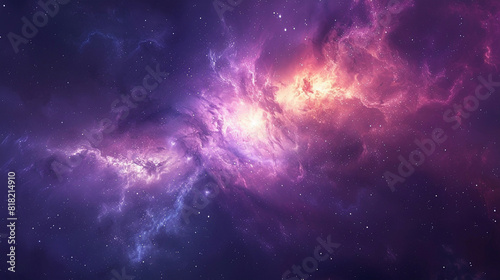 Galactic Background with Sumptuous Colors Explore the Breathtaking Beauty of Nebulas in Stunning Astrophotography