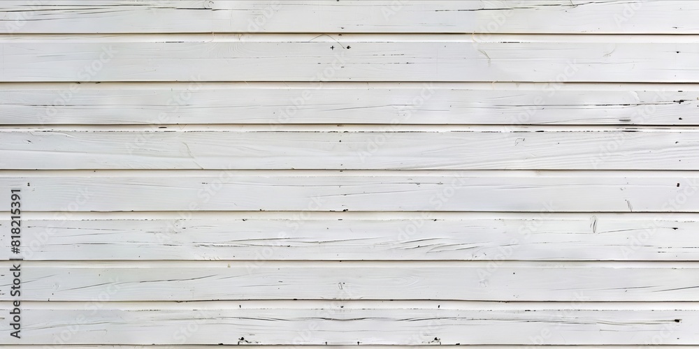 Obraz premium White wood planks on a wall.