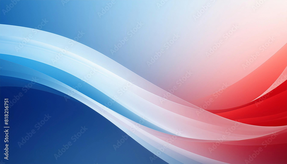 Abstract blue white red gradient curves background, illustration. Abstract blue white red gradient curves background, illustration.