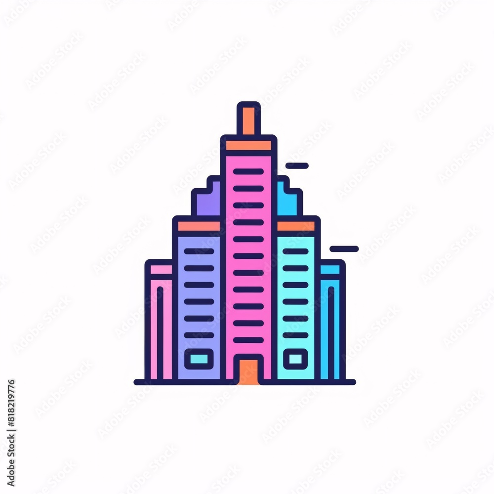 Fototapeta premium skyscraper on white background
