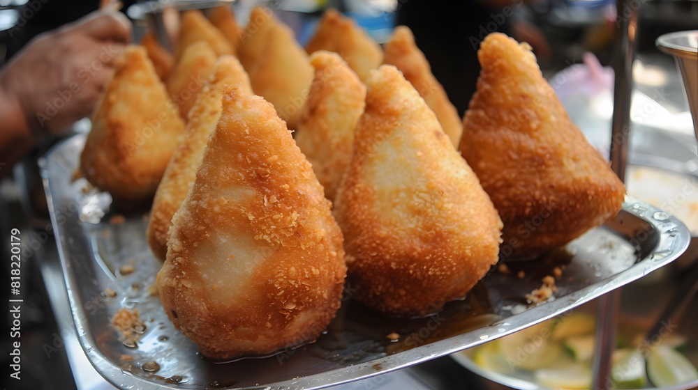 Coxinha - crispy, deep-fried dough filled with chicken Coxinha - crispy, deep-fried dough filled with chicken