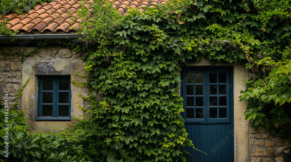 old house with ivy
