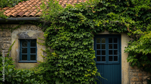 old house with ivy