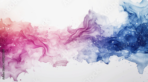 creative multicolor water paint background isolated on white card, greeting cards , covers, banners and posters for walls, beautiful paint art 