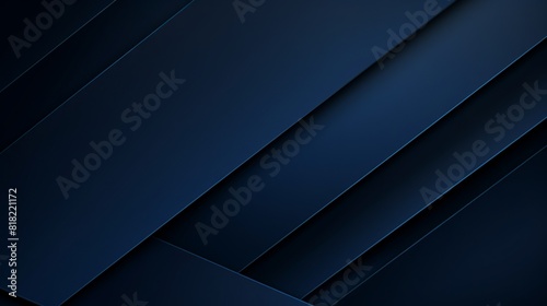 Modern dark blue abstract business background with geometric diagonal lines for presentations, banners, web designs, flyers, covers, posters, and slides
