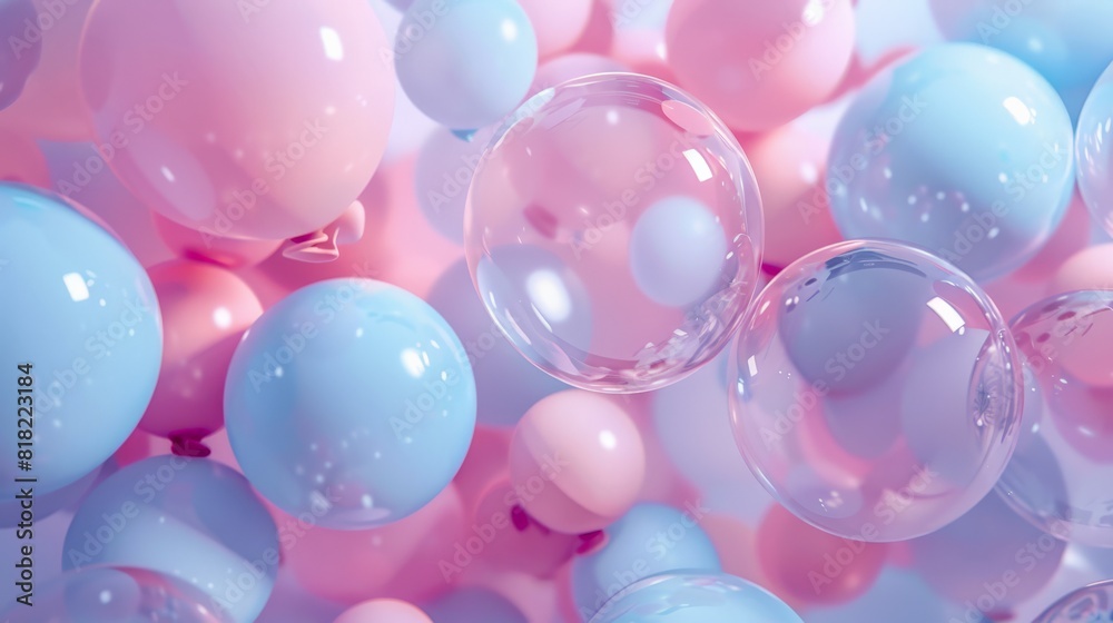 Glossy pastel balloons in soft focus creating a dreamy texture. Ideal for celebrations and festive backgrounds Glossy pastel balloons in soft focus creating a dreamy texture. Ideal for celebrations and festive backgrounds