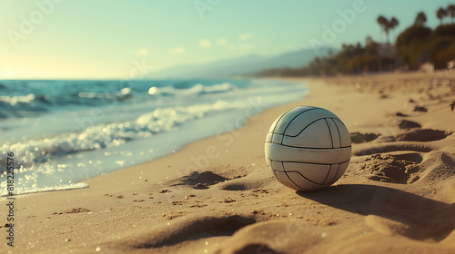 Volleyball on the sandy beach