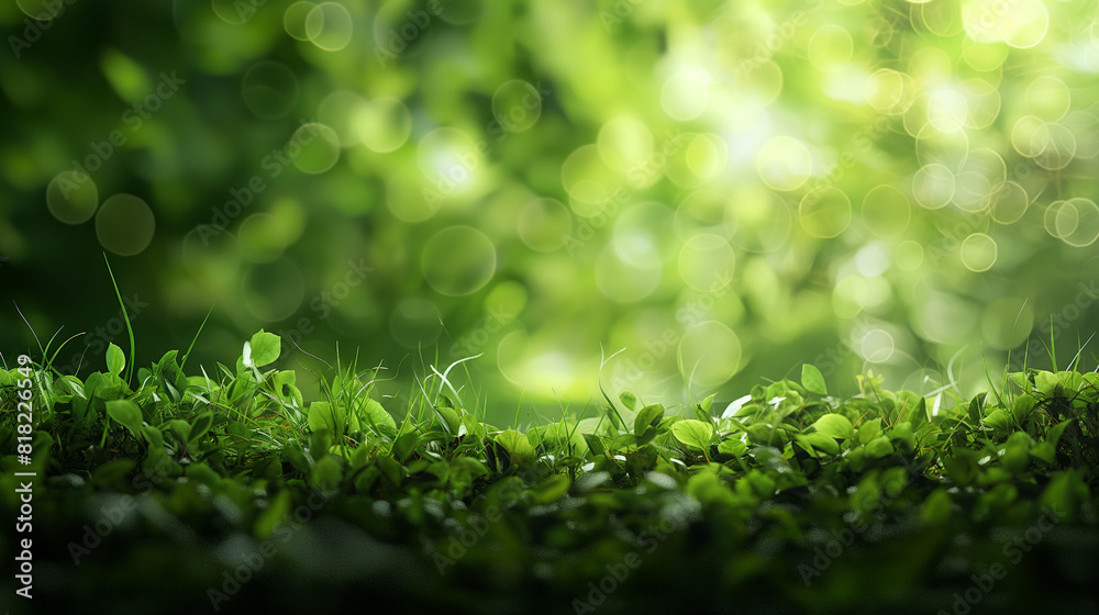 Blur and bokeh background among green leaf Blur and bokeh background among green leaf