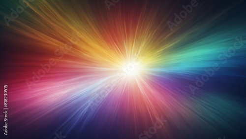 Blurred rainbow light refraction texture overlay effect for photo. Abstract background with holographic rainbow flare. 