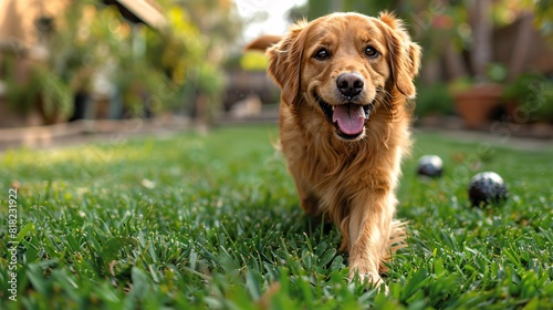 The backyard lawn becomes a playground for a joyful 