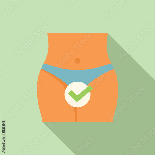 Achieve success in weight loss with a flat belly achievement icon vector illustration depicting the positive results of a healthy lifestyle. Dieting. Exercise