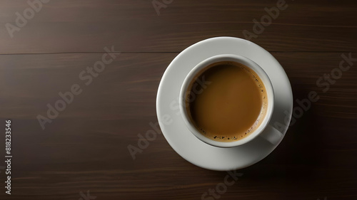 A cup of coffee with copy space for an image