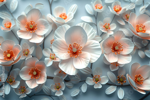 Wallpaper Mural abstract floral background Torontodigital.ca