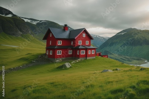 House in the Countryside, beatiful landscape.