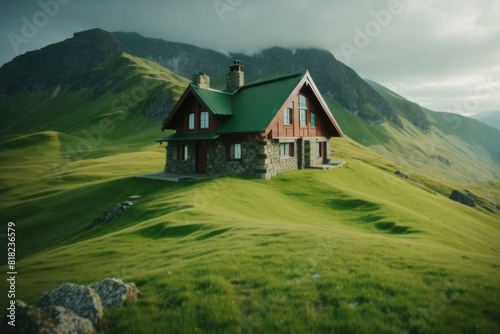 House in the Countryside, beatiful landscape.