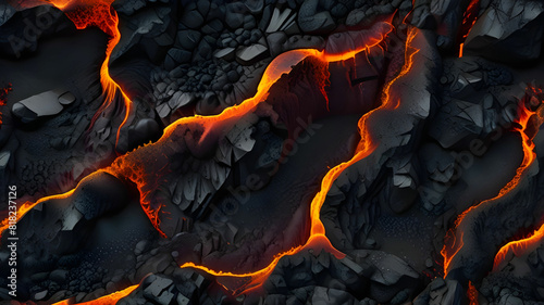 Depict the texture of a frozen lava flow capturing