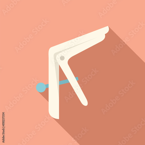 Minimalistic vector design of a white drawing board casting a shadow on a pastel pink surface
