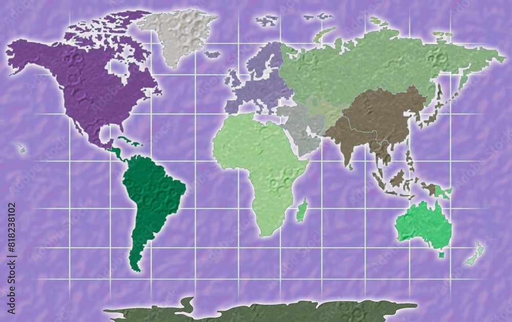 Fototapeta premium World Map Illustration