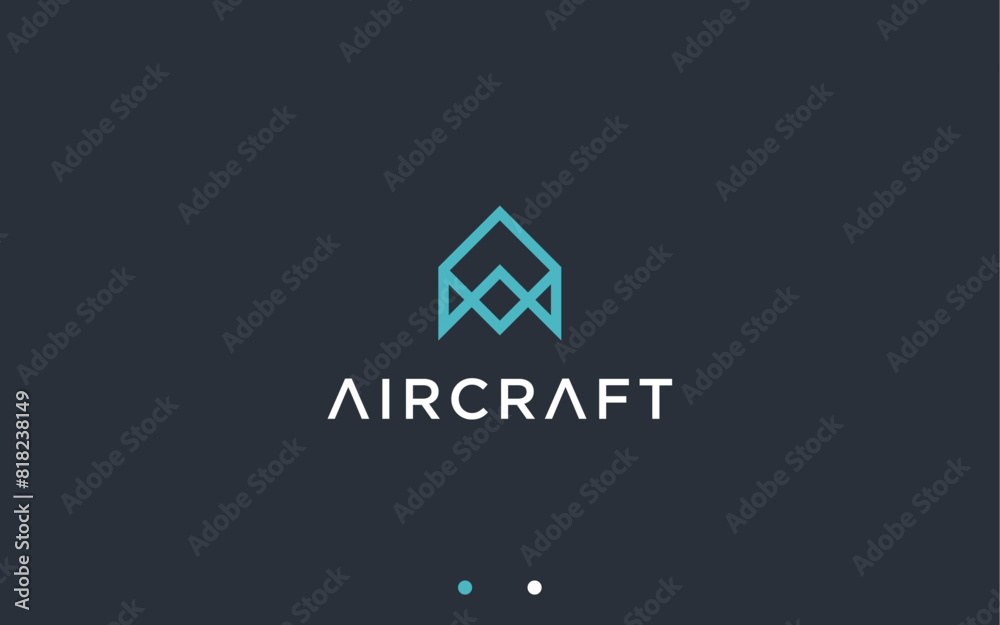 letter a with plane logo design vector silhouette illustration letter a with plane logo design vector silhouette illustration