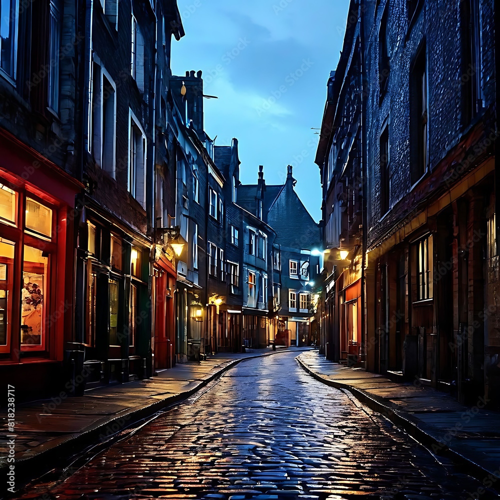 Fototapeta premium old street