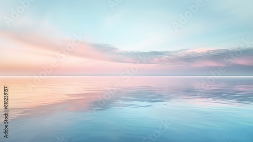 The gentle gradient of colors creates a soft and soothing atmosphere  inviting viewers to lose themselves in its tranquil beauty.