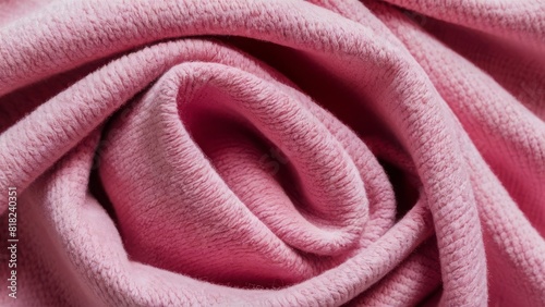 a close-up image of a pink fabric texture