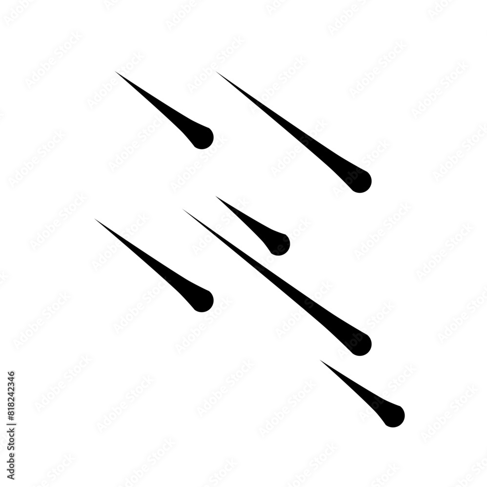 Meteor rain illustration Meteor rain illustration