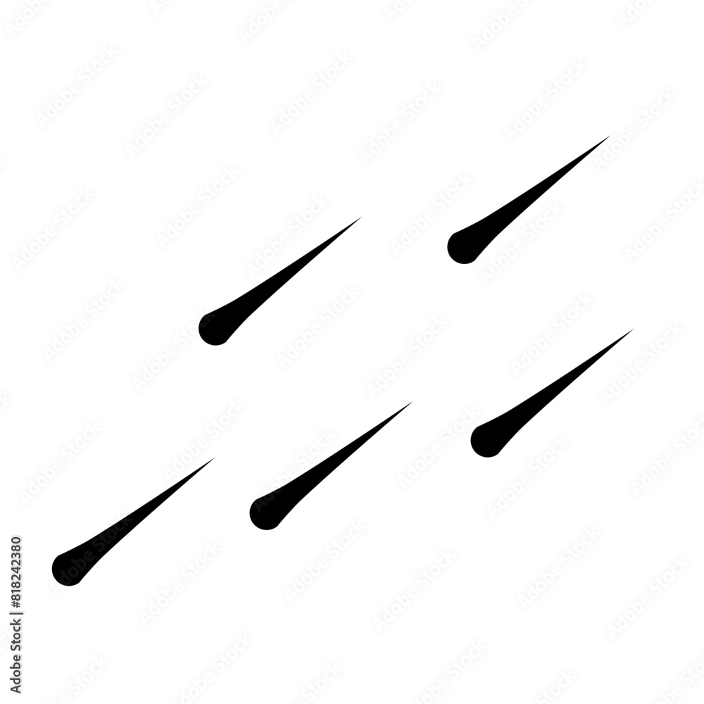 Meteor rain illustration Meteor rain illustration