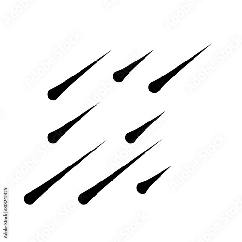 Meteor rain illustration 