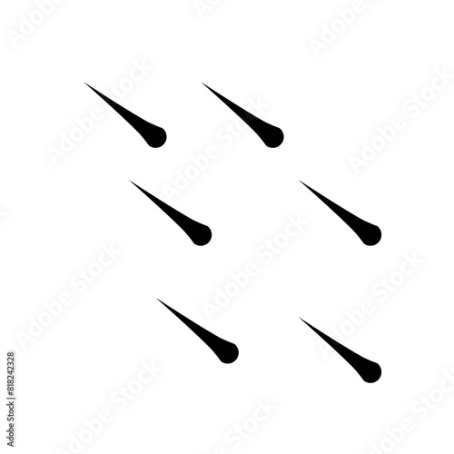 Meteor rain illustration 