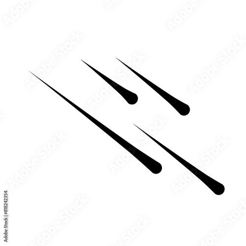 Meteor rain illustration 