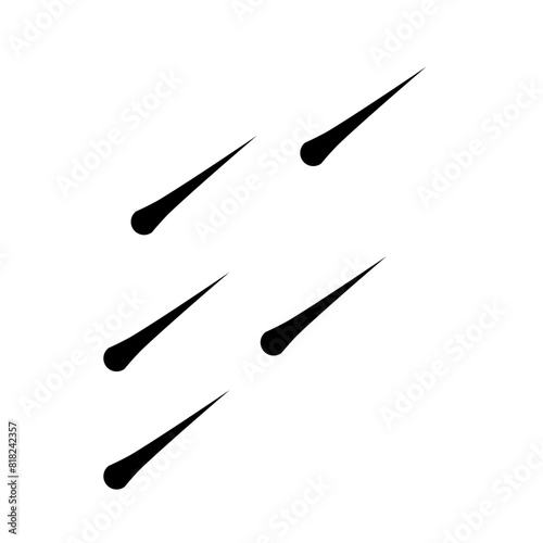 Meteor rain illustration 