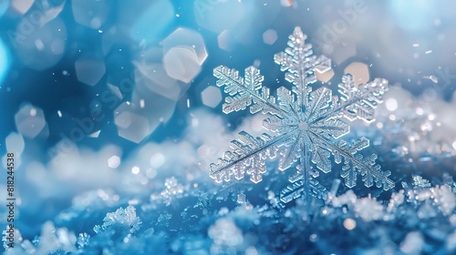 beauty of Snowflake PNG images, with each unique flake captured in exquisite detail © CLOVER BACKGROUND