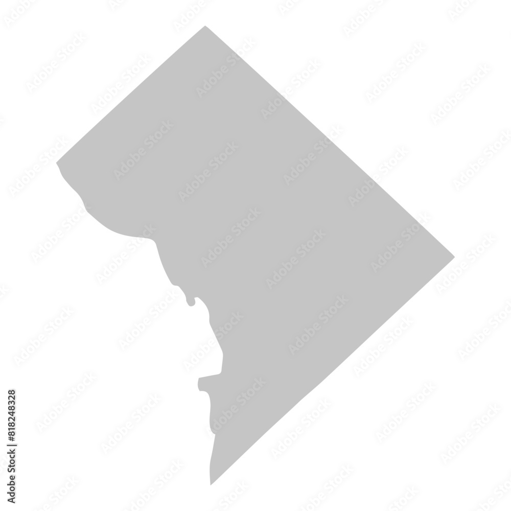 Gray solid map of the state of Connecticut Gray solid map of the state of Connecticut