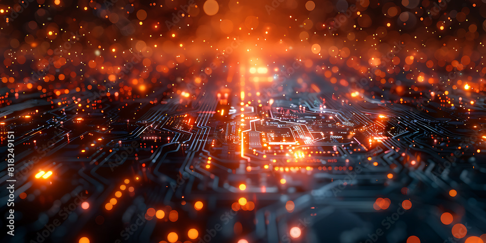 Unleashing Imagination: Futuristic Landscape with Technology Elements