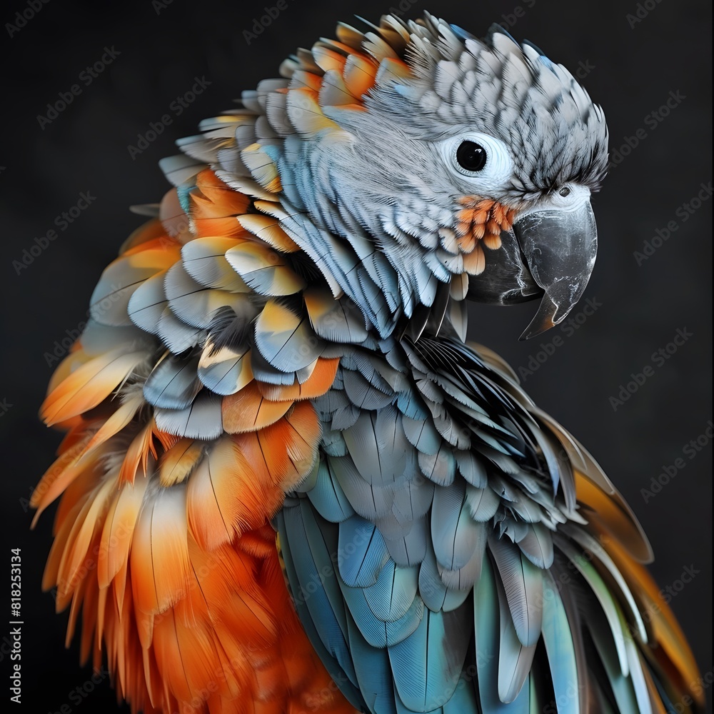 Obraz premium beautiful bramco bird, Generative AI