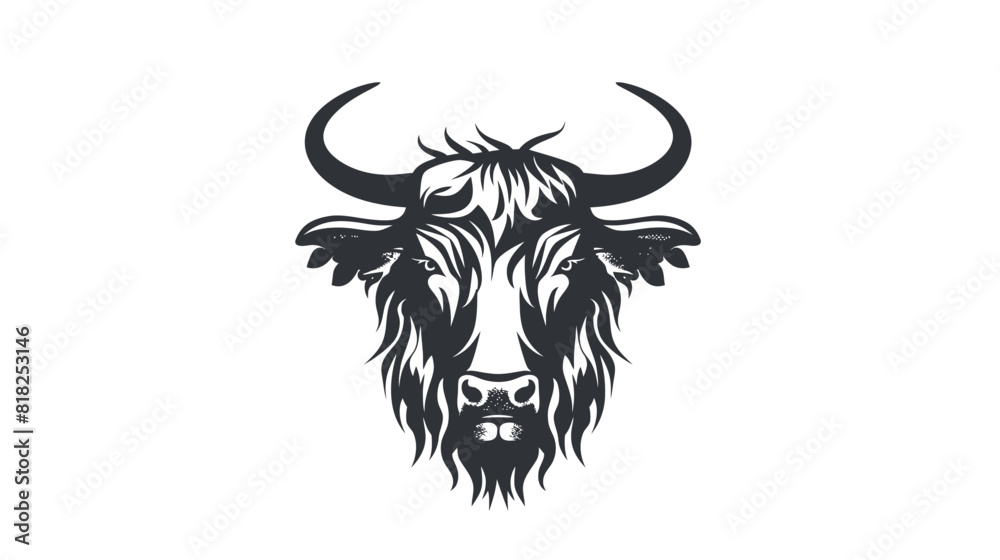 Elegant Buffalo, Cow, Ox, Bull Head Logo Design | Artistic Drawing Inspiration on White Background Elegant Buffalo, Cow, Ox, Bull Head Logo Design | Artistic Drawing Inspiration on White Background