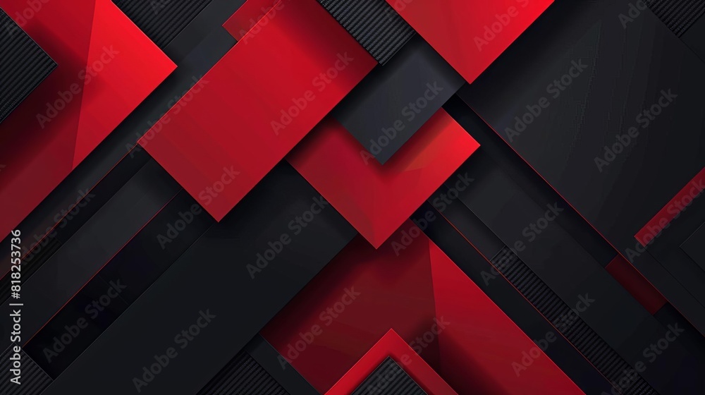 abstract geometric shapes background in black and red with copy space vector design abstract geometric shapes background in black and red with copy space vector design