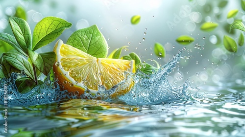 lemon in water
