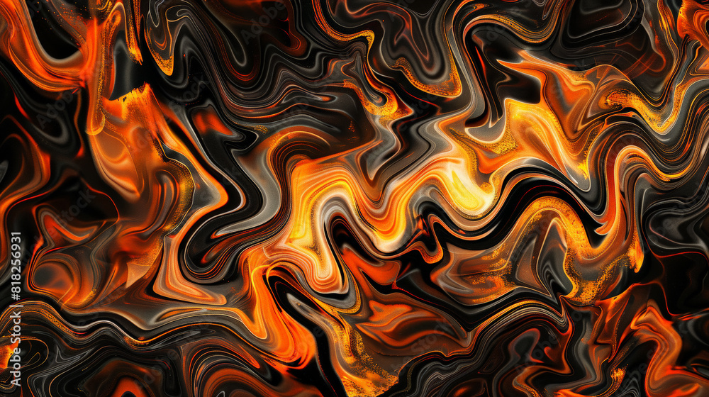 Inferno Veil: Digital Artwork Inspired by Cow Skin. Generative AI Inferno Veil: Digital Artwork Inspired by Cow Skin. Generative AI