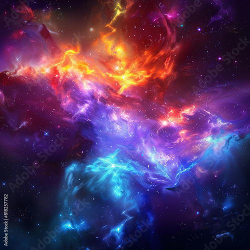 Exploring the Colorful Cosmos Delving into Space -Galaxies - Clouds and Nebulas