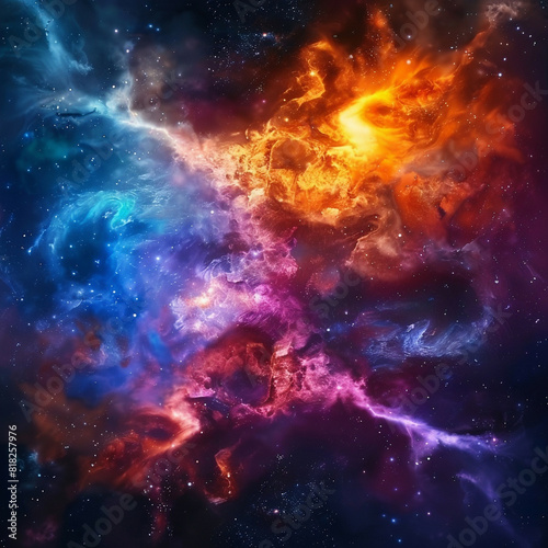 Exploring the Colorful Cosmos Delving into Space -Galaxies - Clouds and Nebulas