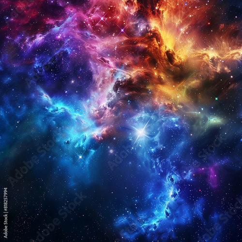 Exploring the Colorful Cosmos Delving into Space -Galaxies - Clouds and Nebulas