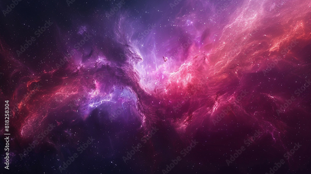 Naklejka premium Exploring the Colorful Cosmos Delving into Space -Galaxies - Clouds and Nebulas