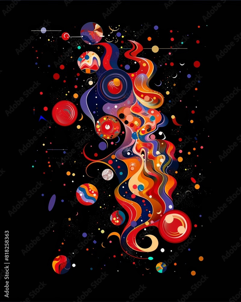 Amazing abstract artwork for graphic design asset and tshirt