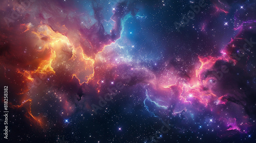 Exploring the Colorful Cosmos Delving into Space -Galaxies - Clouds and Nebulas