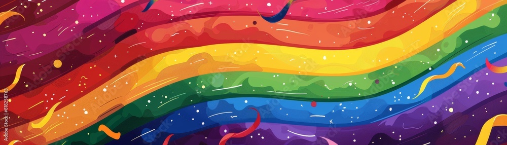 Vibrant abstract rainbow painting with swirling colors and dynamic brush strokes on a colorful background. Perfect for art and design projects. Vibrant abstract rainbow painting with swirling colors and dynamic brush strokes on a colorful background. Perfect for art and design projects.
