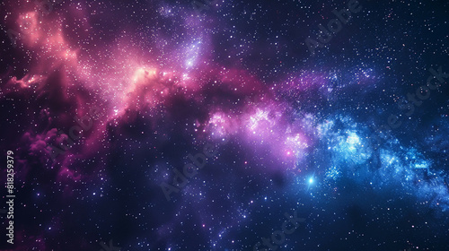 Wallpaper Mural Fantasy Starry Night Sky in Blue and Purple A Magical Journey Through Celestial Colors and Dreamlike Landscapes Torontodigital.ca