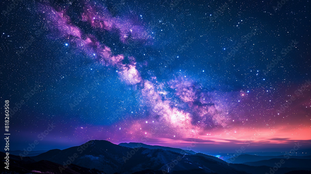 Fantasy Starry Night Sky in Blue and Purple A Magical Journey Through Celestial Colors and Dreamlike Landscapes Fantasy Starry Night Sky in Blue and Purple A Magical Journey Through Celestial Colors and Dreamlike Landscapes