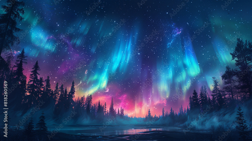 Fantasy Starry Night Sky in Blue and Purple A Magical Journey Through Celestial Colors and Dreamlike Landscapes Fantasy Starry Night Sky in Blue and Purple A Magical Journey Through Celestial Colors and Dreamlike Landscapes